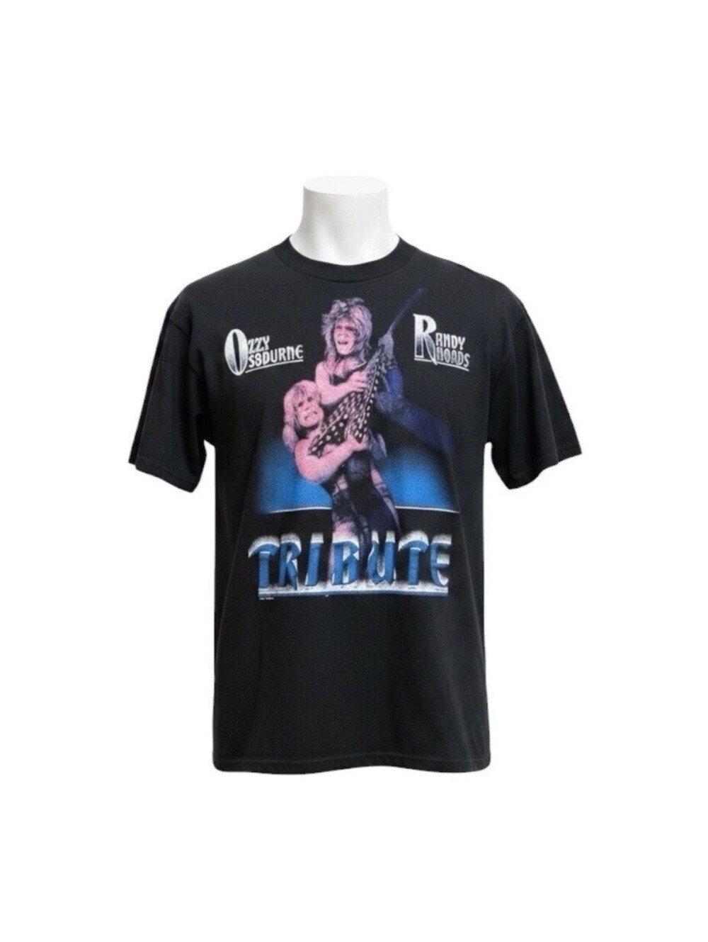Vintage OZZY OSBOURNE & RANDY RHOADS TRIBUTE Shirt Men’s MEDIUM RARE 1987